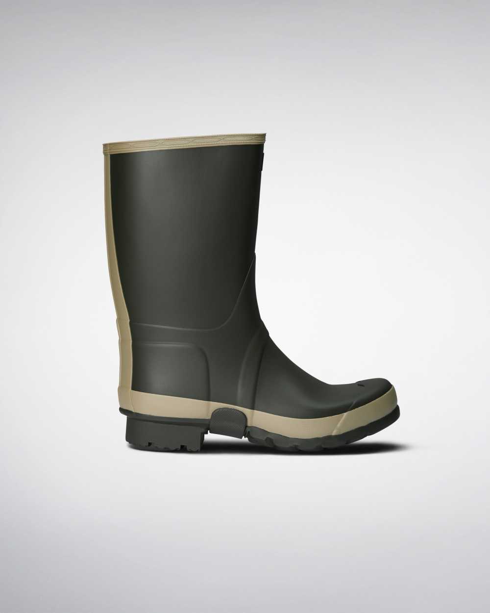 Botas De Lluvia Hombre - Hunter Gardener Verde Oscuro Oliva - GADNXT-578 - Verde Oscuro Oliva